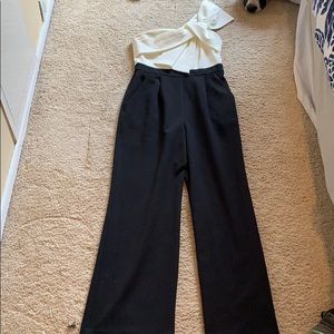 Eliza J One Shoulder Jumpsuit - Size 8